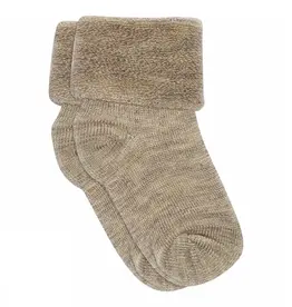 mp Denmark Wool baby socks 722 Light Brown Melange