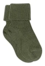 mp Denmark Wool rib baby socks 589 Olivine