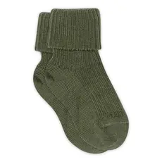 mp Denmark Wool rib baby socks 589 Olivine
