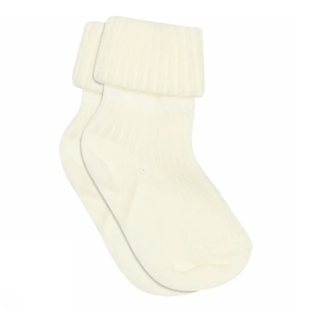 mp Denmark Cotton Rib Baby Socks Snow White