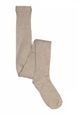 mp Denmark Wool rib tights 128 Light Brown Melange