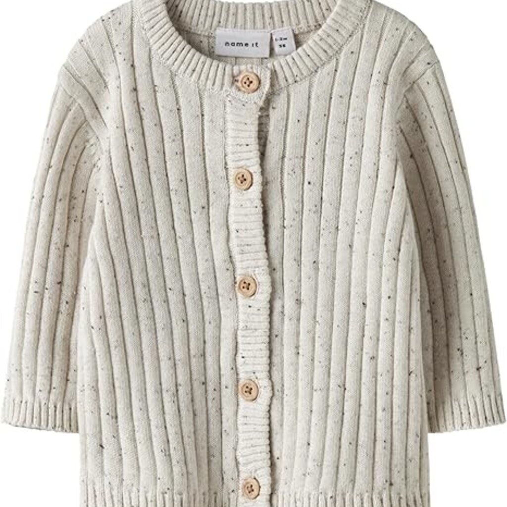 Name It Nbntilla Ls Knit Card Cloud Dancer