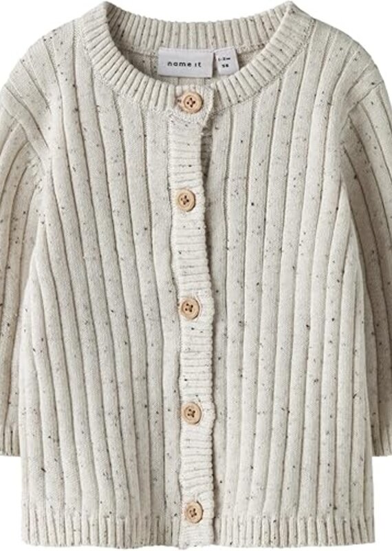 Name It Nbntilla Ls Knit Card Cloud Dancer