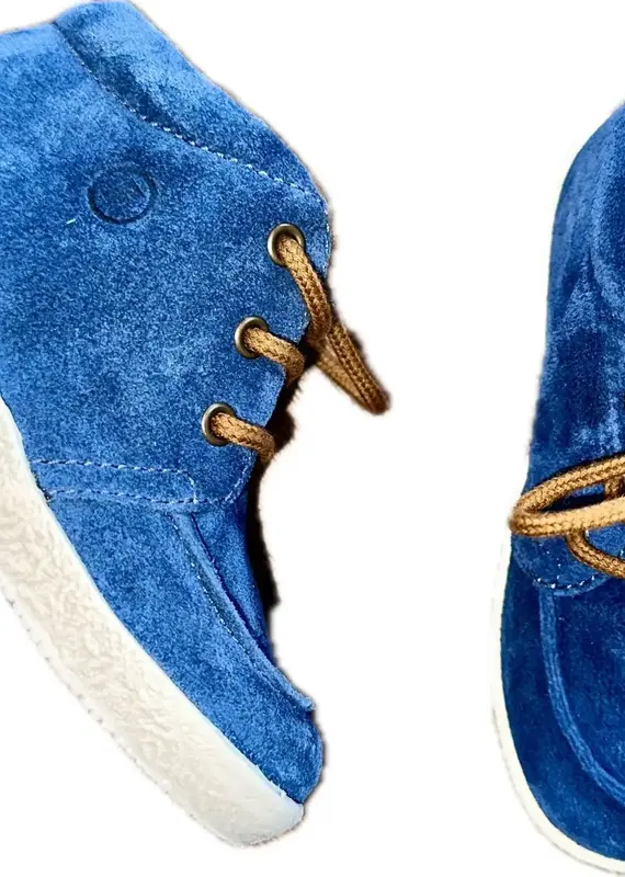 Falcotto Schoenen Ostrit Suede Indigo-Cognac 18