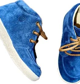 Falcotto Schoenen Ostrit Suede Indigo-Cognac 19