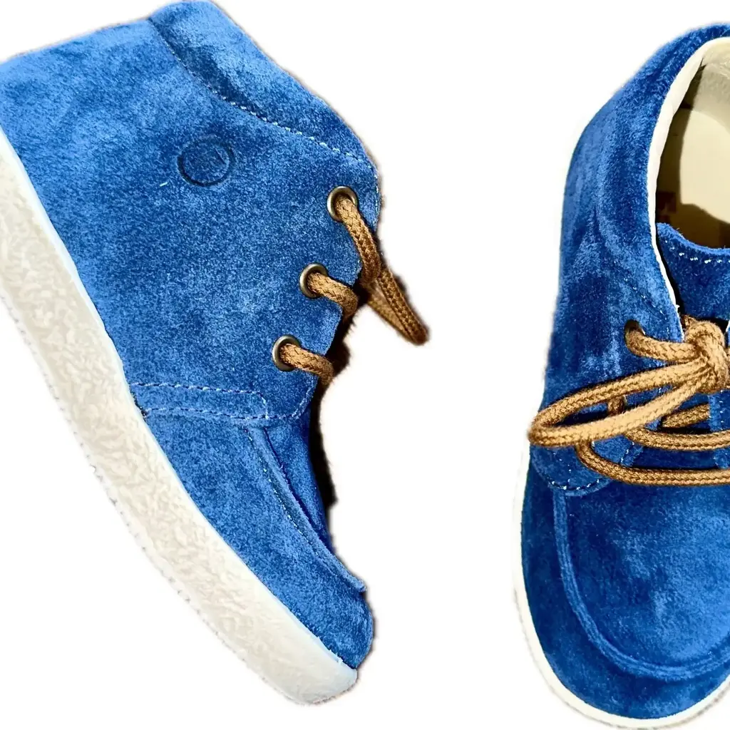 Falcotto Schoenen Ostrit Suede Indigo-Cognac 20