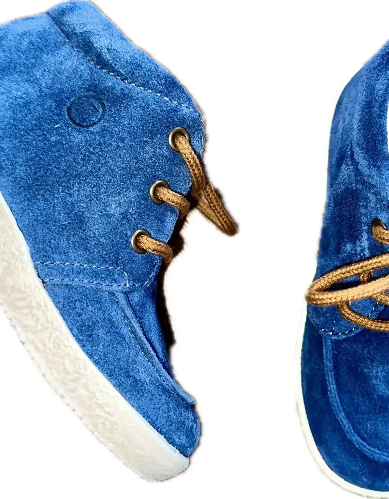 Falcotto Schoenen Ostrit Suede Indigo-Cognac 20