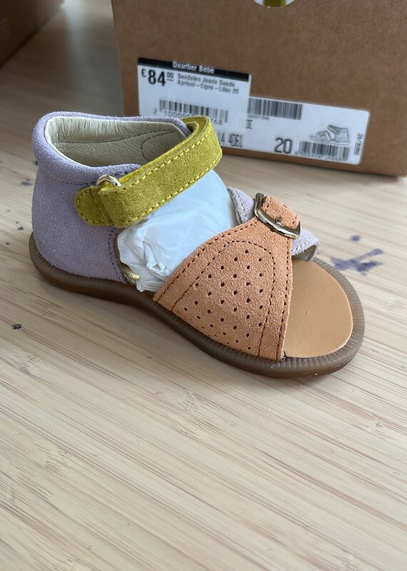 Naturino Sandalen Jeade Suede Apricot-Cipra-Lilac 20