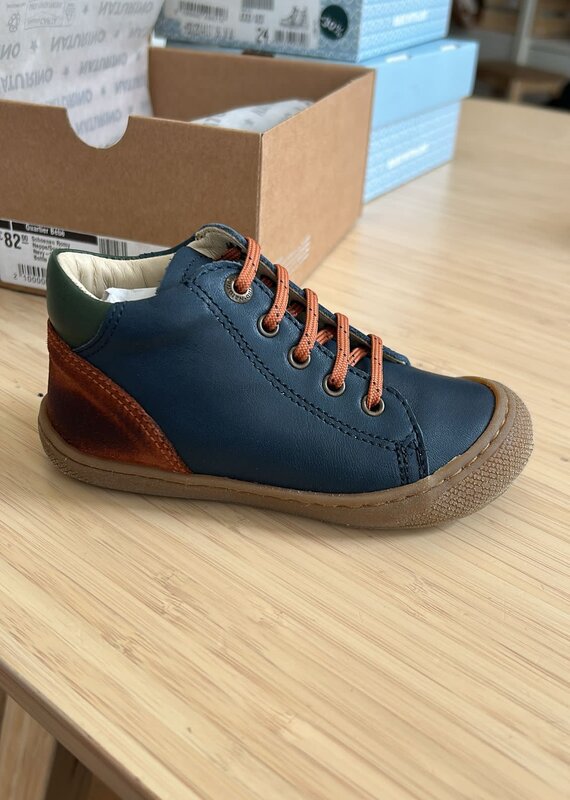 Falcotto Schoenen Romy Nappa/Suede/Nappa Spazz Navy-Copper-Green Bottle 24