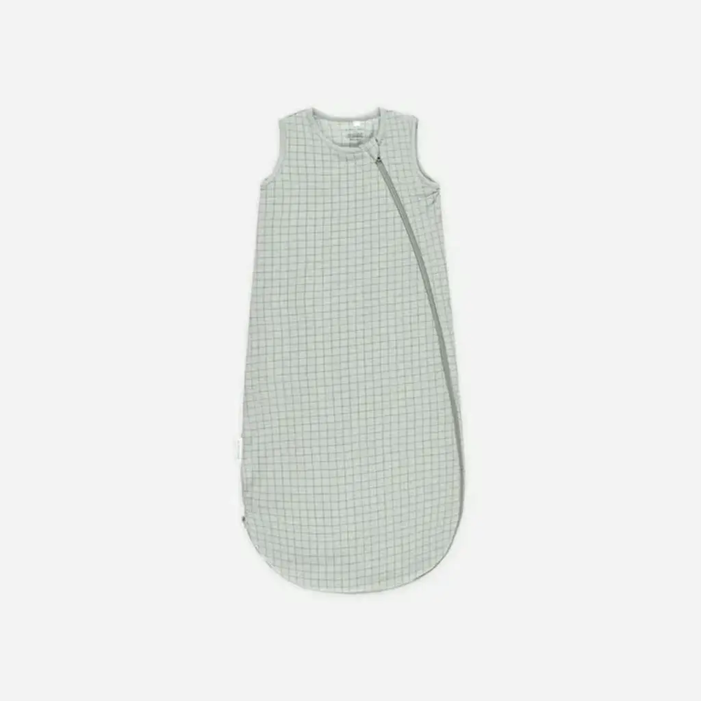 Quincy Mae Bamboo Sleep Bag || Sage Grid 0-6M
