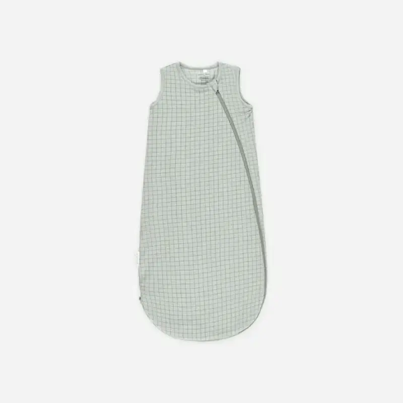 Quincy Mae Bamboo Sleep Bag || Sage Grid 0-6M