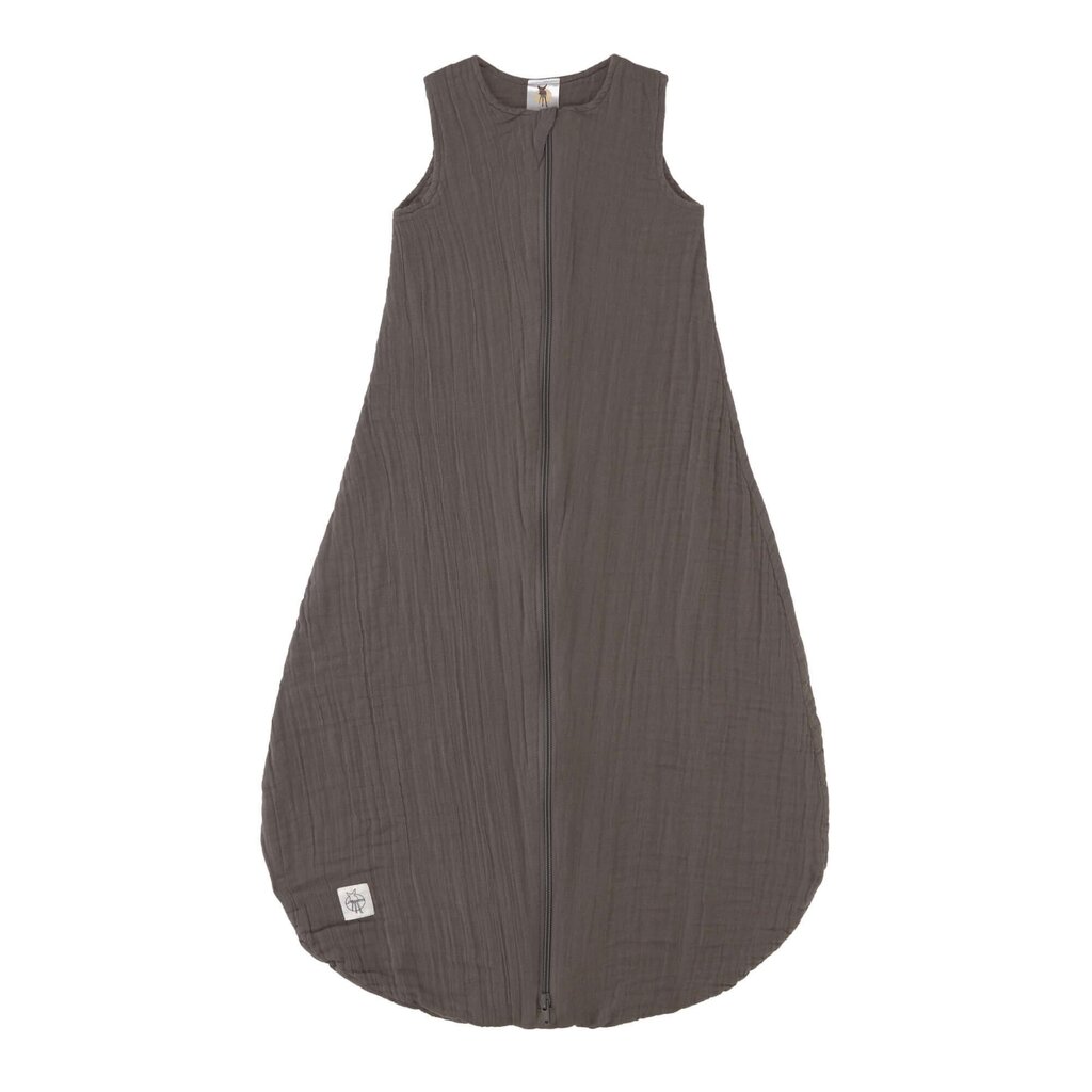 Laessig Muslin Baby Sleeping Bag GOTS Anthracite