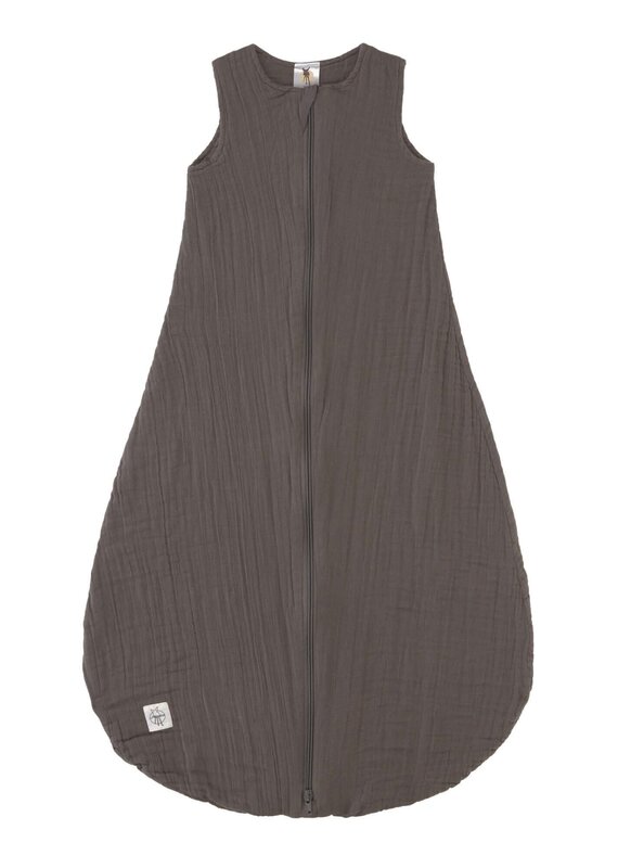 Laessig Muslin Baby Sleeping Bag GOTS Anthracite
