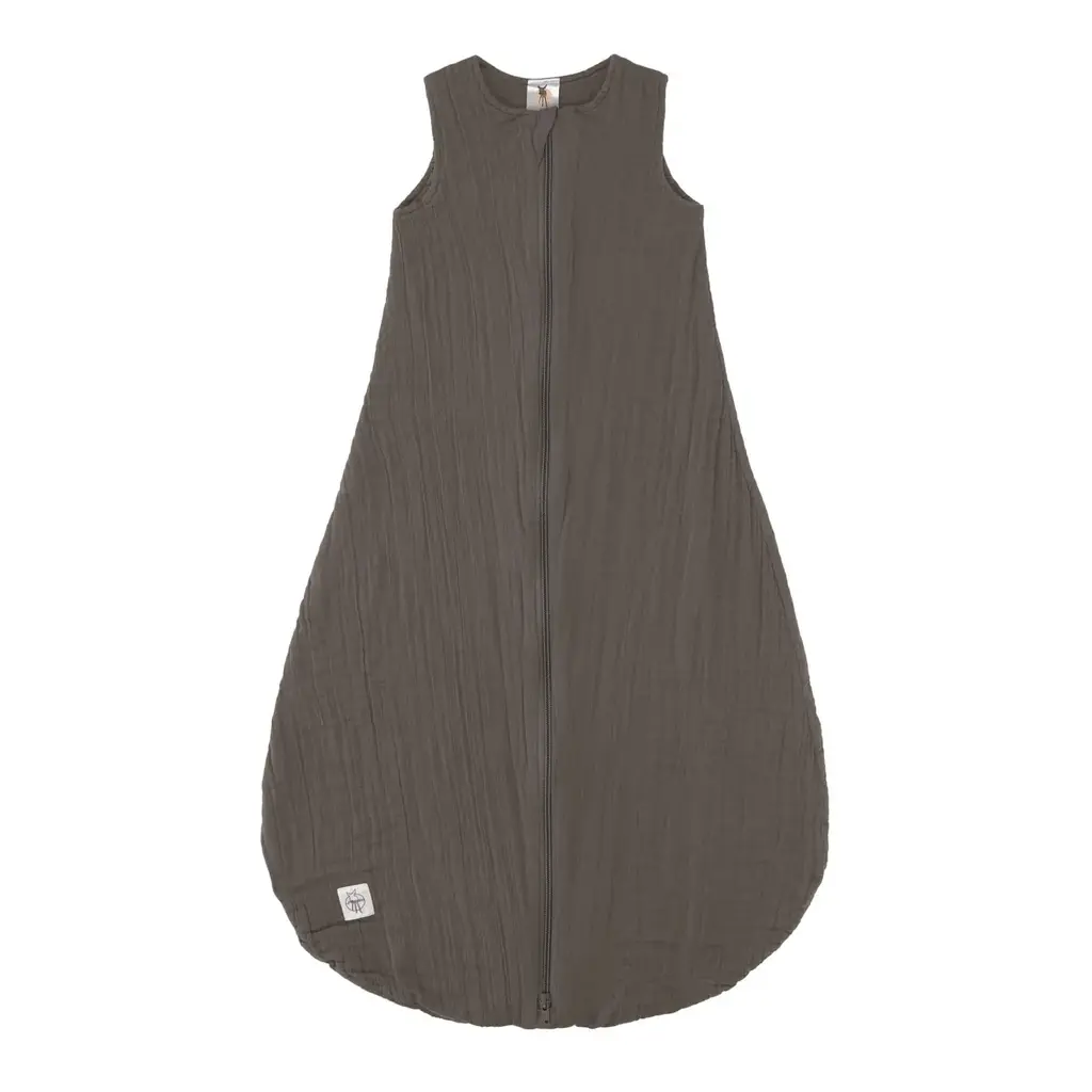 Laessig Muslin Baby Sleeping Bag GOTS Anthracite