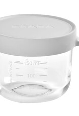 Beaba Glazen bewaarpotje 150ml mistgrijs