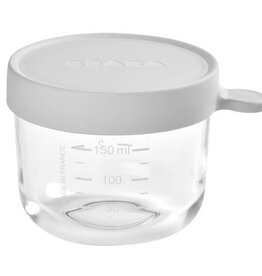 Beaba Glazen bewaarpotje 150ml mistgrijs