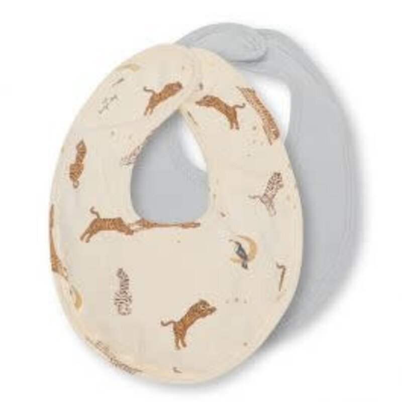 Konges Sloejd 2 Pack Basic Slabbetje Roar/Pearl Blue