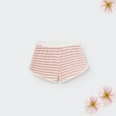 Cozmo Organic Striped Toweling Shorts Rose 8y