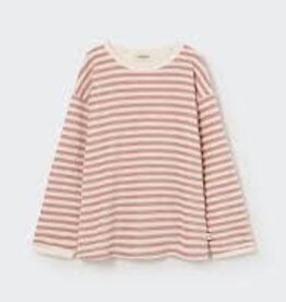 Cozmo Organic Striped Toweling Sweatshirt Rose 8y