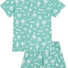 Petit Bateau Pyjacourt A0Cm4 Aloevera/Marshmallow 5y
