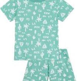 Petit Bateau Pyjacourt A0Cm4 Aloevera/Marshmallow 5y