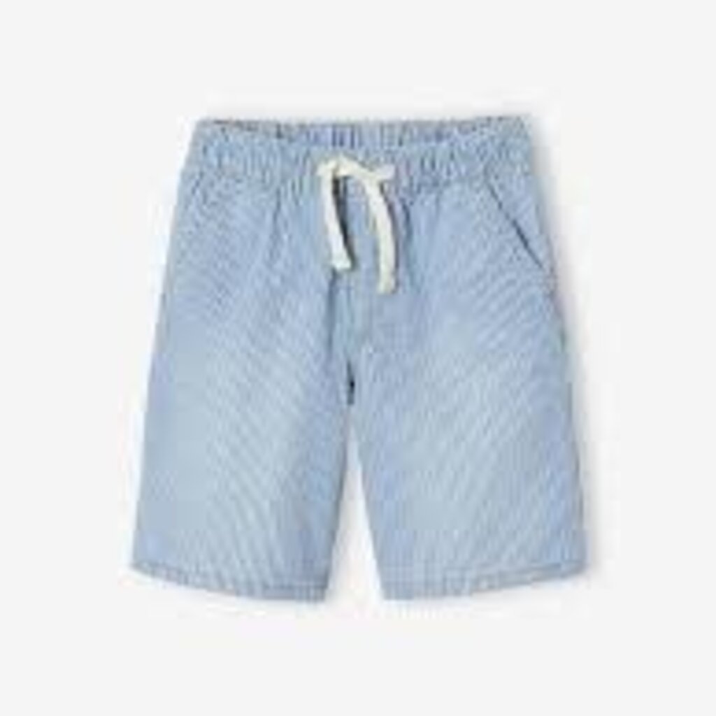 Cozmo Striped Gauze Bermuda Shorts Blue 4y
