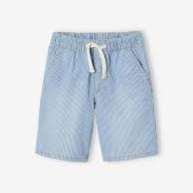 Cozmo Striped Gauze Bermuda Shorts Blue 4y