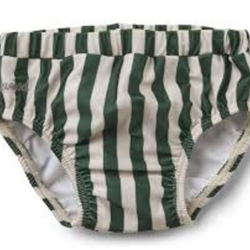 Liewood Frej baby swim pants Stripe: Garden green/sandy/dove blue (1-3m) 1-3m