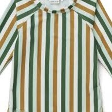Liewood Noah swim tee Stripe: Dusty mint multi mix 4-5y