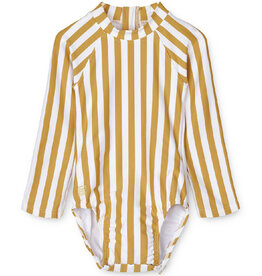 Liewood Maxime Baby Swimsuit Stripe Yellow Mellow / White 62