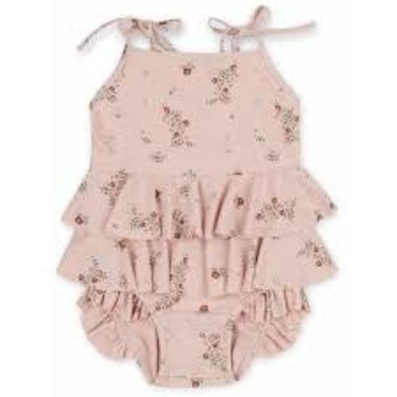 Konges Sloejd Zwempak Manuca Frill Nostalgie Blush 12m