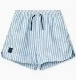 Liewood Aiden Seersucker Board Shorts Y/D stripe Riverside / Creme de la creme 92