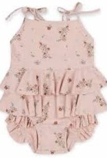 Konges Sloejd Zwempak Manuca Frill Nostalgie Blush 4y