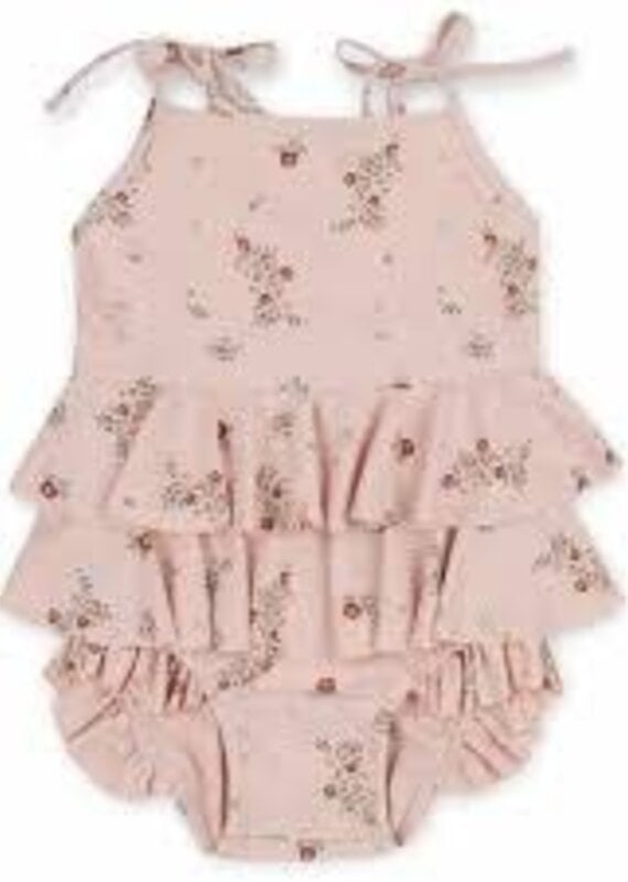 Konges Sloejd Zwempak Manuca Frill Nostalgie Blush 4y