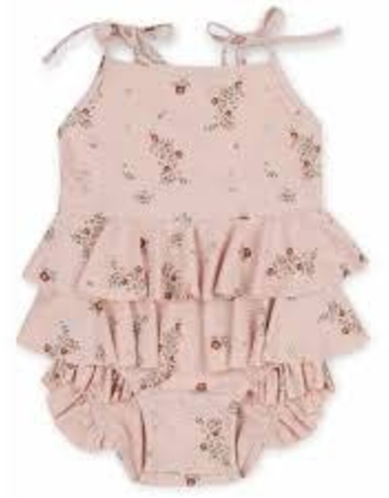 Konges Sloejd Zwempak Manuca Frill Nostalgie Blush 4y
