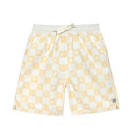 Laessig LSF Board Shorts Kids Check Pattern Vanilla Sea Salt 116 (6y)