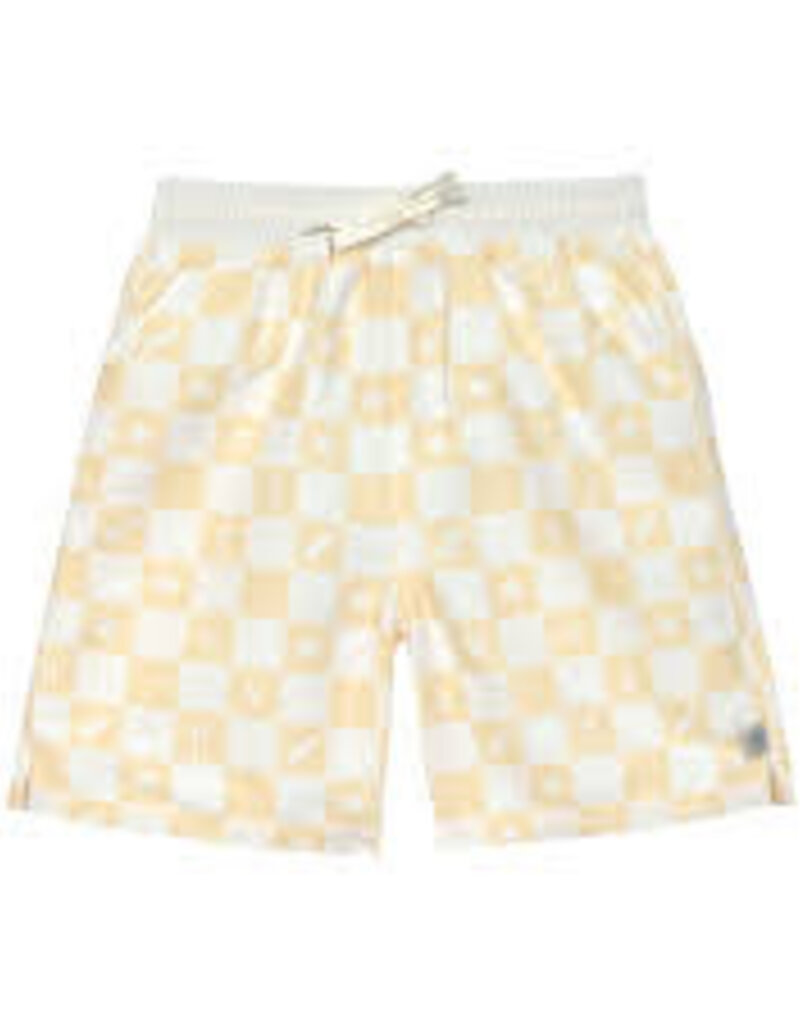 Laessig LSF Board Shorts Kids Check Pattern Vanilla Sea Salt 116 (6y)