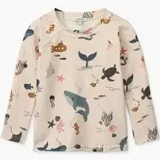 Liewood Noah swim tee Sea creature/sandy mix 3-9m