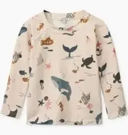 Liewood Noah swim tee Sea creature/sandy mix 3-9m