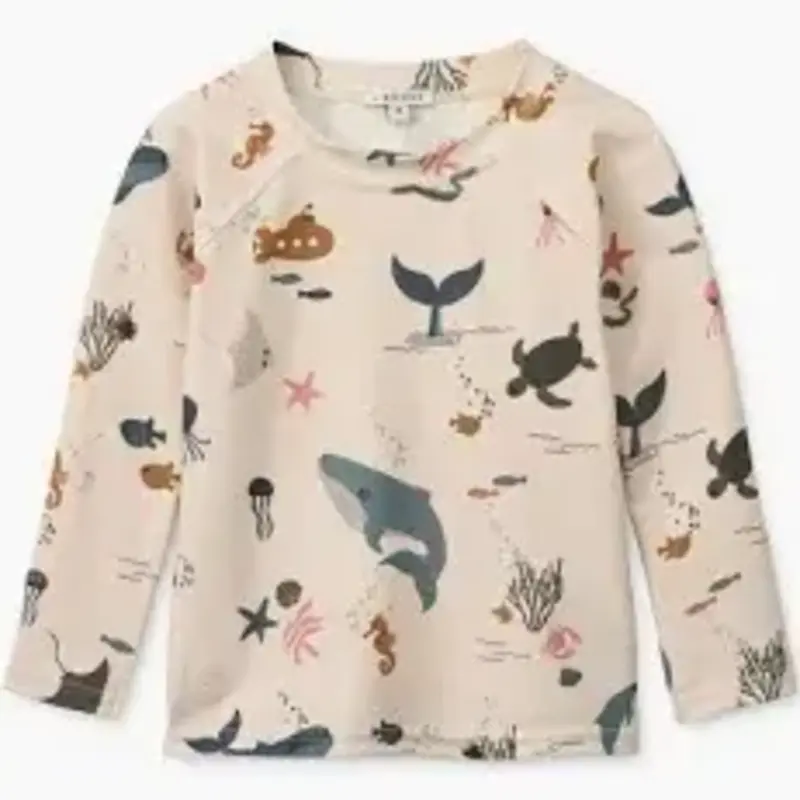 Liewood Noah swim tee Sea creature/sandy mix 3-9m