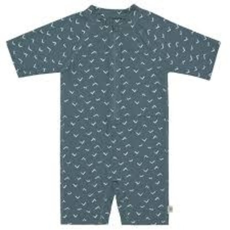 Laessig LSF Zwempak Korte Mouwen Waves Blue 62/68