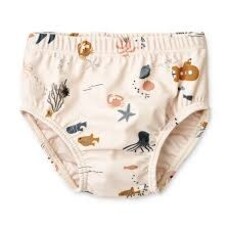 Liewood Anthony baby swim pants Sea creature/sandy mix 1-3m
