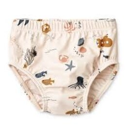 Liewood Anthony baby swim pants Sea creature/sandy mix 1-3m