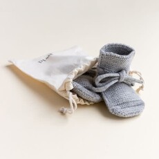 Hvid Booties Grey Melange