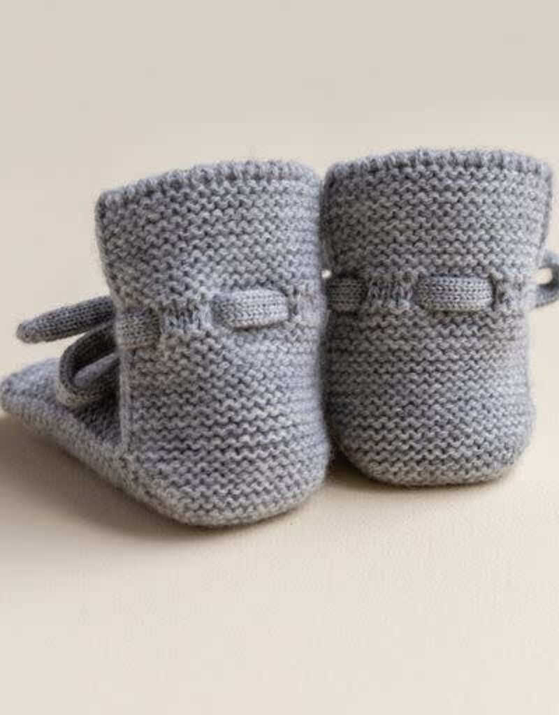 Hvid Booties Grey Melange