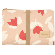 Nobodinoz Hyde Park Waterproof Changing Pad 50X70 Red Tulips