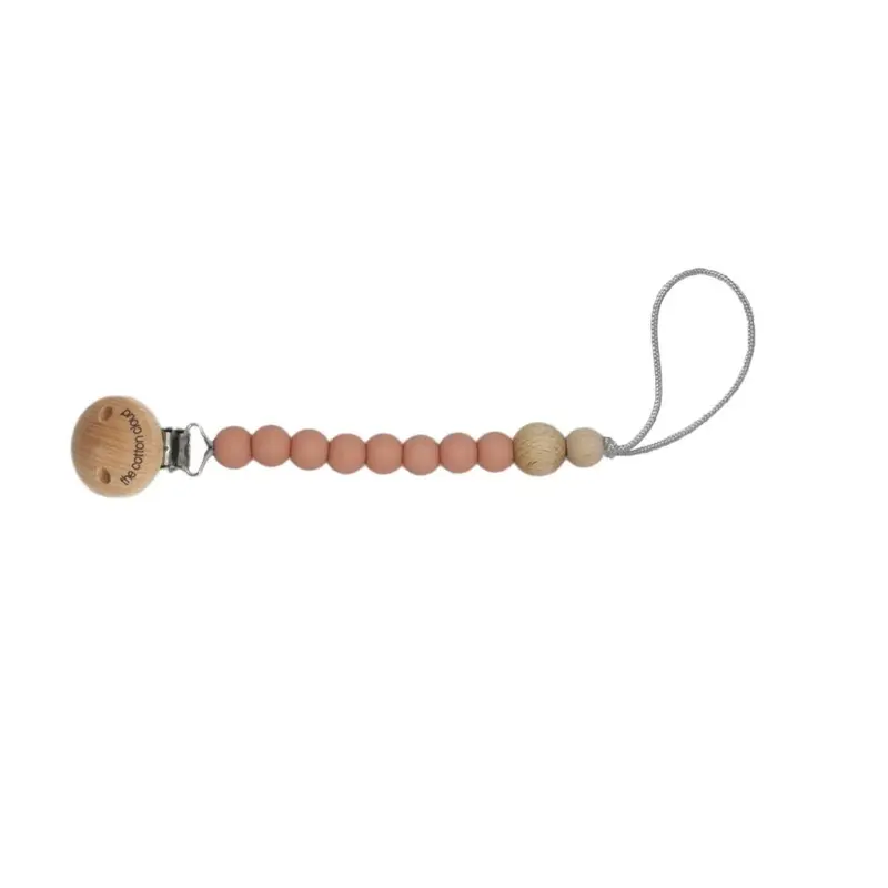 The Cotton Cloud Copy of Bonbon Pacifier Holder Rust