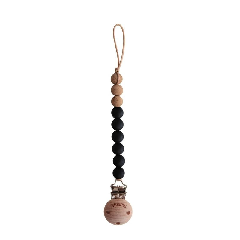 Mushie Speenkoord Eva - Black