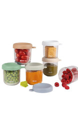 Beaba Copy of Set van 6 glazen bewaarpotjes 250 ml (Sunrise color mix)