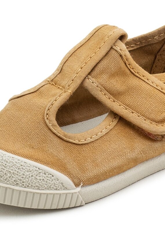 Cienta T-Strap Velcroschoen Mustard